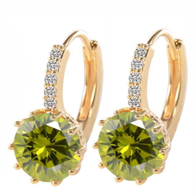 Women's Vintage Crystal Stud Earrings