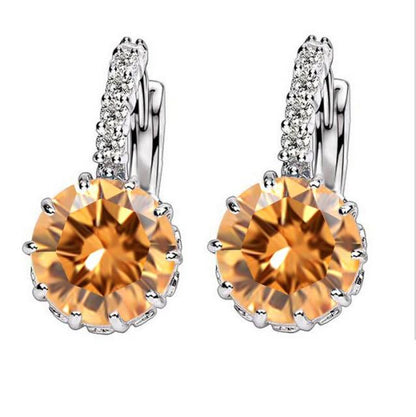 Women's Vintage Crystal Stud Earrings