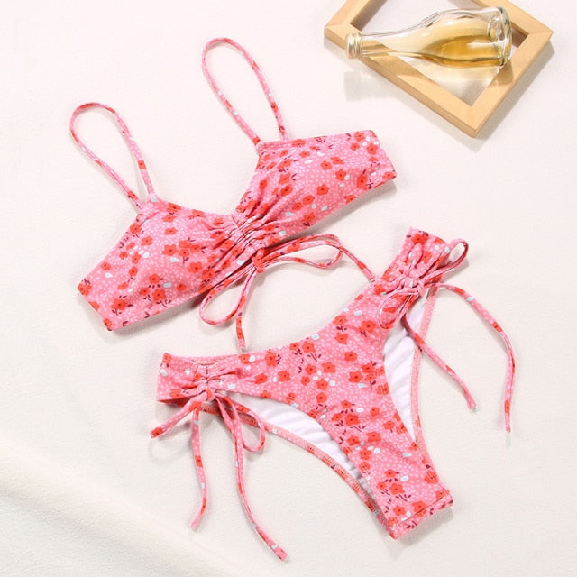 Women's Triangle Adjust Bikini Set