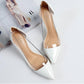 Spring pointed toe single shoes transparent nude color small fresh high-heeled shoes female stiletto summer.