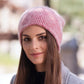 Women's Fur Knitted Beanie Cap