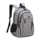 Big Capacity Men Backpack Laptop 15.6 Oxford Gray Solid High School Bags Teen College Student Back Pack Multifunctional Bagpack.