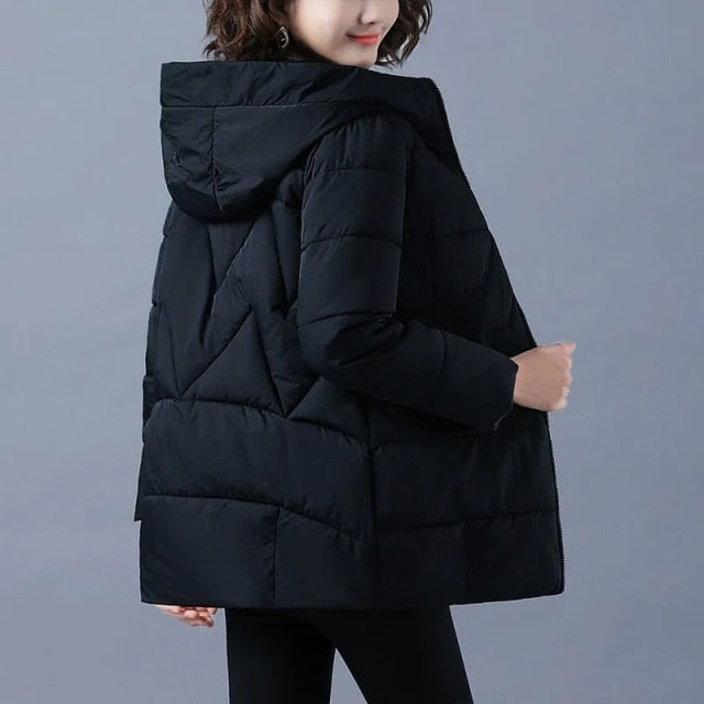 Women's Padded Plus Size Winter Jacket