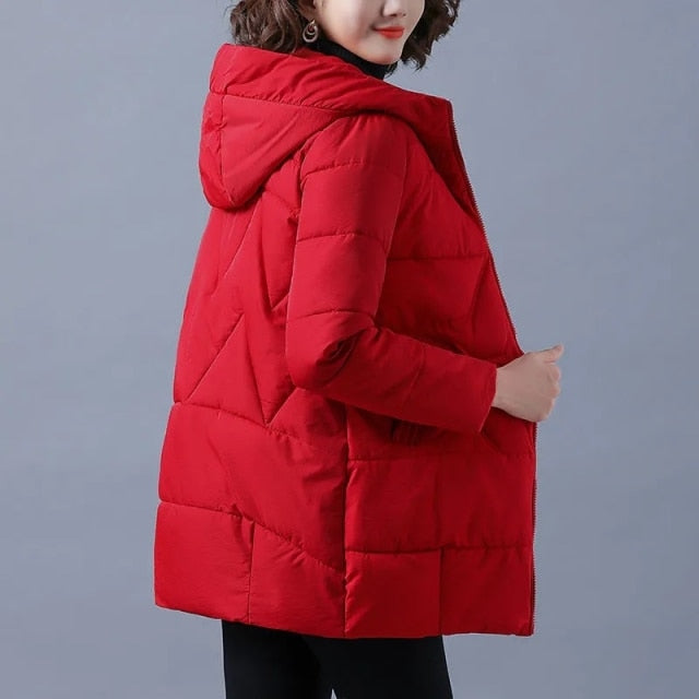 Women's Padded Plus Size Winter Jacket