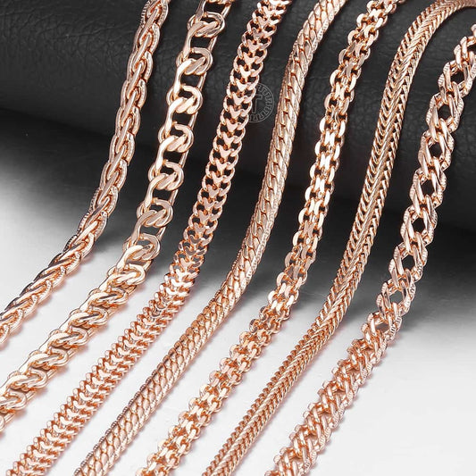 Women's Vintage Rose Gold Necklace