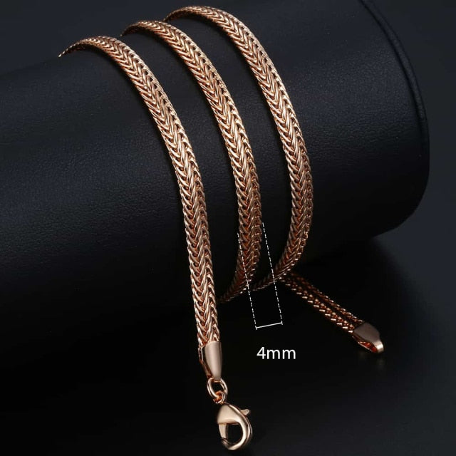 Women's Vintage Rose Gold Necklace