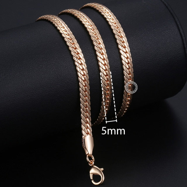 Women's Vintage Rose Gold Necklace