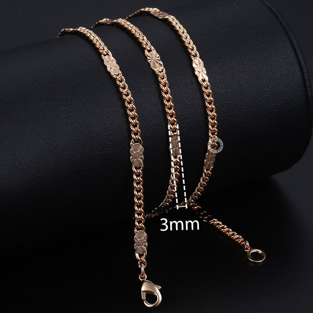 Women's Vintage Rose Gold Necklace