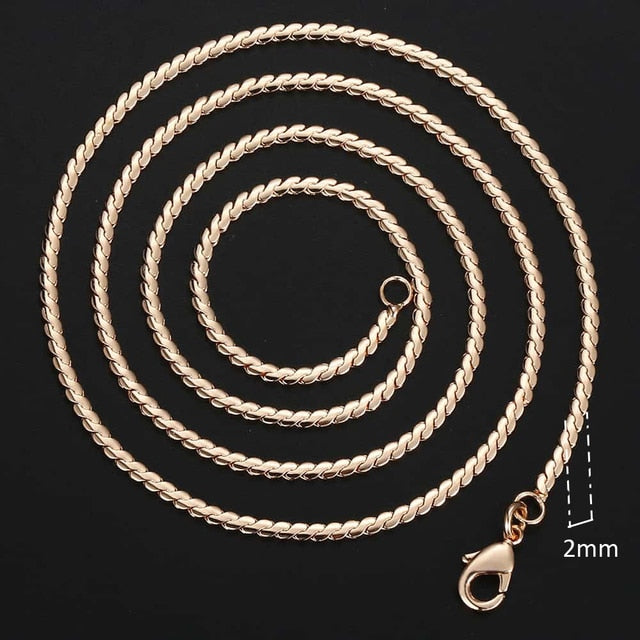 Women's Vintage Rose Gold Necklace