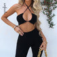 Women's Two-piece Drawstring Jumpsuit