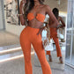 Women's Two-piece Drawstring Jumpsuit