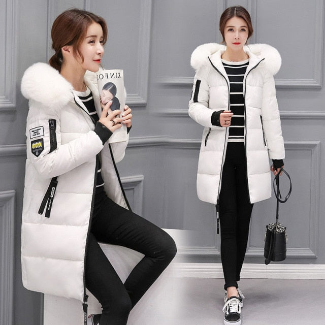 Women's Plus Size Hooded Winter Coat