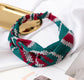 Fashion Floral Women’s Headband Hair Accessories Leopard Cross Knotted Bow Chiffon Hair Band Boho Headdress Ladies Hoop Headwear