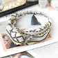 Fashion Floral Women’s Headband Hair Accessories Leopard Cross Knotted Bow Chiffon Hair Band Boho Headdress Ladies Hoop Headwear