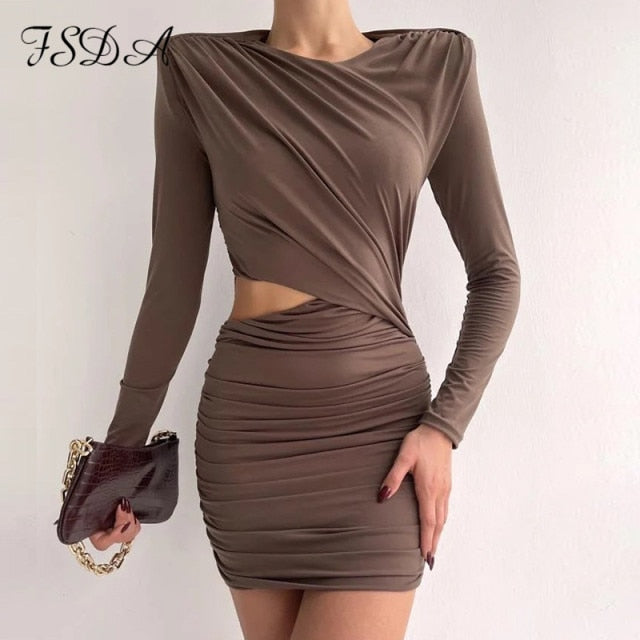 Women's Long Sleeve Bodycon Dress