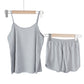 Pajamas for Women Summer Solid Sleepwear Sexy Pyjamas Set Tank Top Shorts Cute Underwear Set Soft Sleeveless Nightwear