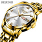 Men's Stainless Steel Luminous Quartz Watch