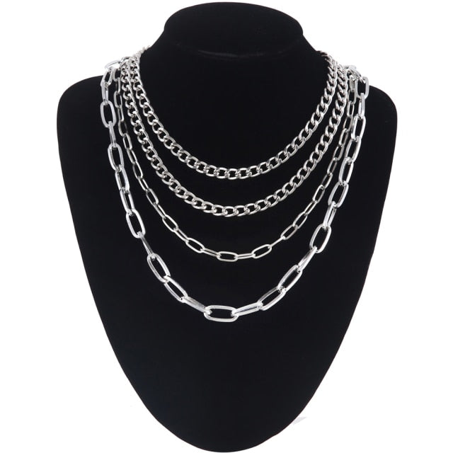 Women's Layered Chain Necklace