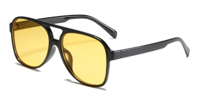 Women's Vintage Yellow Designer Sunglasses