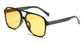 Women's Vintage Yellow Designer Sunglasses