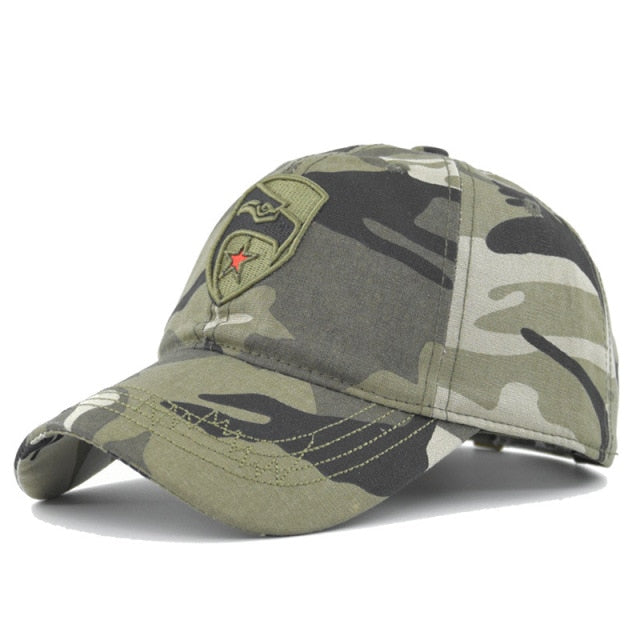 Men's Army Camouflage Brazil Flag Cap