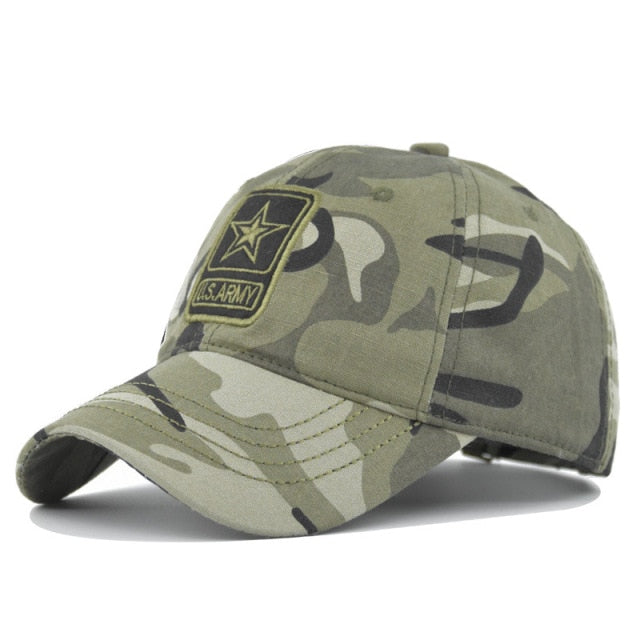 Men's Army Camouflage Brazil Flag Cap