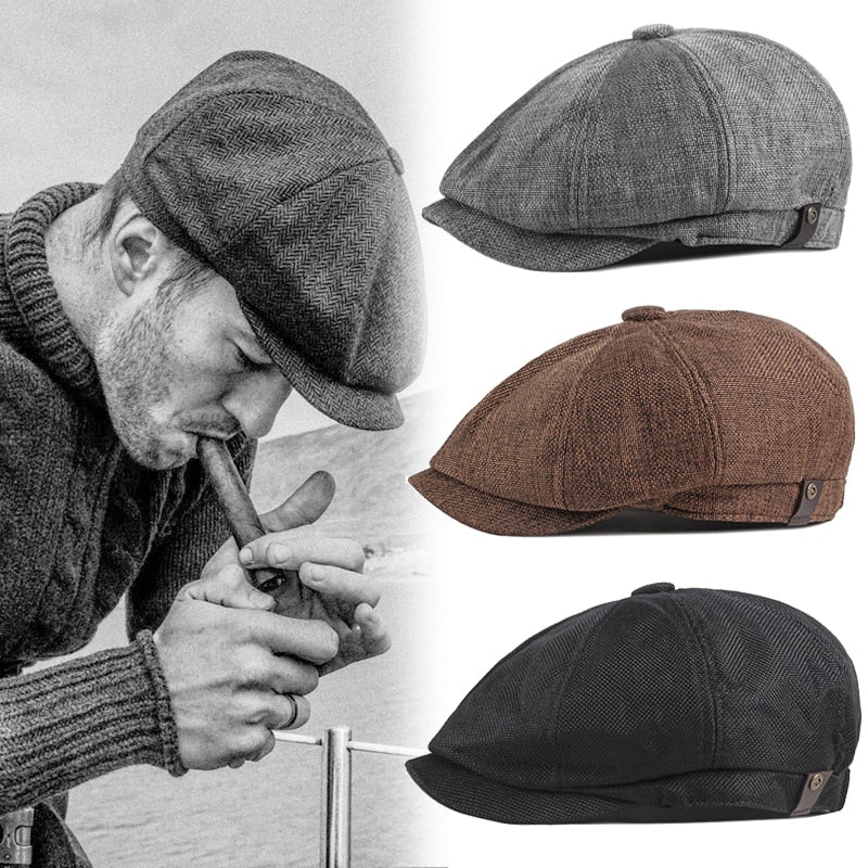 Men's Vintage Beret Newsboy Hats