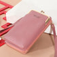 New Fashion Women Purses Solid PU Leather Strap Shoulder Bag Mobile Phone Big Card Holders Wallet Handbag Pockets For Girls.