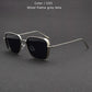 Unisex Designer Vintage Square Metal Frame Sunglasses