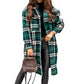 Plaid Long Oversized Thick Warm Woolen Coat