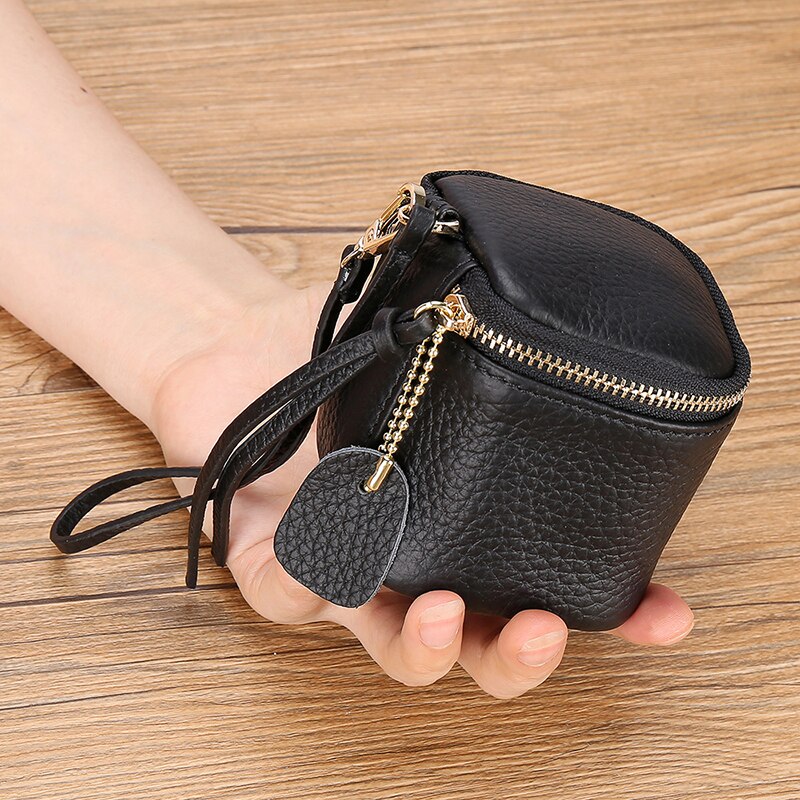 Fashion Brand Cowhide Clutch Bag Popular Multifunctional Quality Leather Zipper Wallet Female Casual Daily Shopper Purse B582.