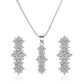 Women's 3 Pcs /set Snowflake Necklace Earrings