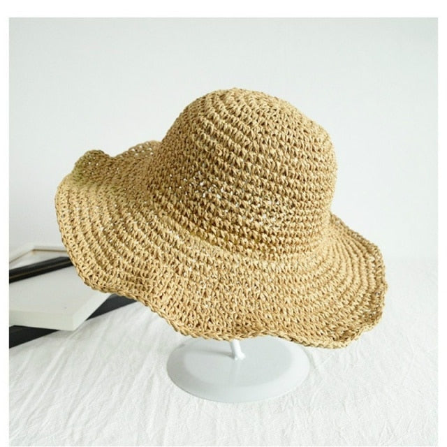 Women's Folding Straw Hat