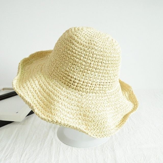 Women's Folding Straw Hat