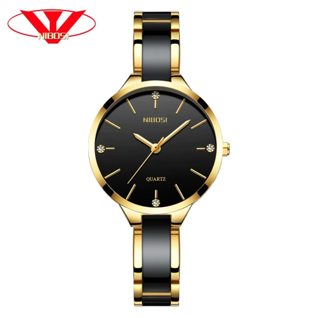 NIBOSI Women Wrist Watch 2022 Ceramic Bracelet Watches Ladies Creative Women&#39;s Watch Female Clock Relogio Feminino Montre Femme