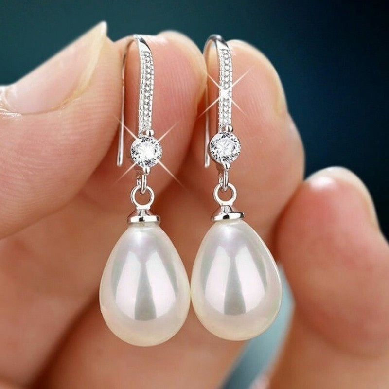 Women's  Water Imitation Pearl Drop Earrings