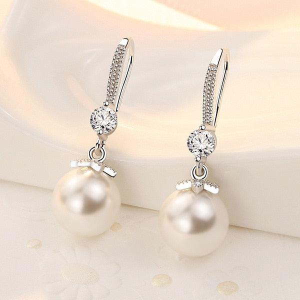 Women's  Water Imitation Pearl Drop Earrings