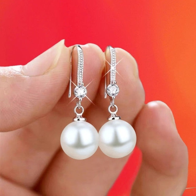 Women's  Water Imitation Pearl Drop Earrings