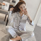 Women’s Two Piece Silk Pajamas