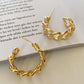 Women's Twist Metal Interweave Earrings