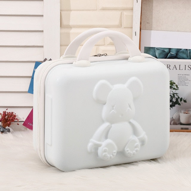 Password Lock Travel Suitcases Portable Cosmetic Bag Anti-theft Toiletries Storage Children Suitcases Luggage Set.