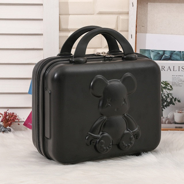 Password Lock Travel Suitcases Portable Cosmetic Bag Anti-theft Toiletries Storage Children Suitcases Luggage Set.