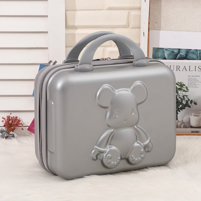 Password Lock Travel Suitcases Portable Cosmetic Bag Anti-theft Toiletries Storage Children Suitcases Luggage Set.