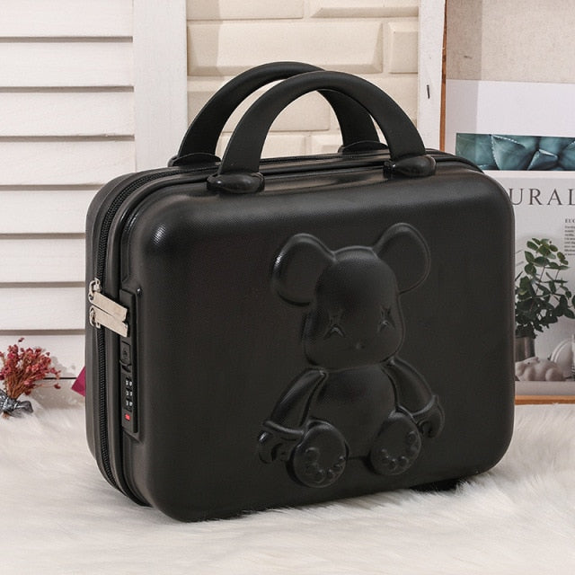 Password Lock Travel Suitcases Portable Cosmetic Bag Anti-theft Toiletries Storage Children Suitcases Luggage Set.