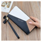 2022 NEW Geometric Patchwork PU Leather Women Long Zipper Wrist Purses Tassel Design Clutch Forever Young Wallet Female Card.