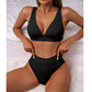 Women's Push Up  V-Neck Bikini