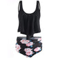 Women's Two Piece Tankini Beachwear