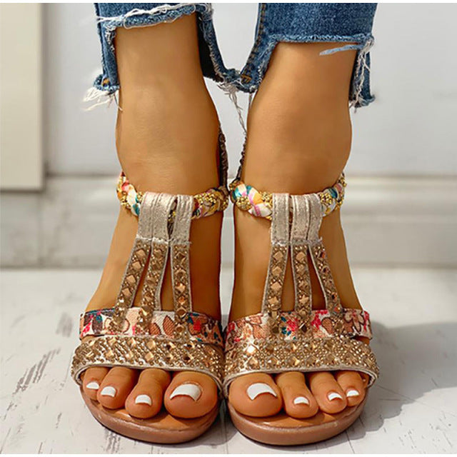 Women's Crystal Gladiator Sandals