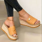 Womens High Heeled Wedge Sandals