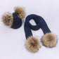 Women’s and girls Pompon Hats and Scarves Sets